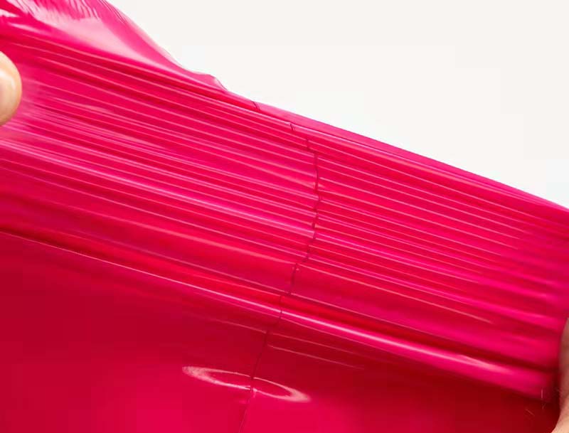 株洲玫红色快递袋-05